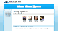 Desktop Screenshot of cambridgehighschool.org
