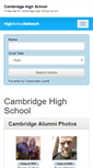 Mobile Screenshot of cambridgehighschool.org